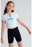 Polera Niña Print Blanco- ll