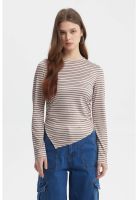 Polera Mujer Basta En Punta Beige