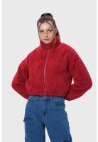 Chaqueta Mujer Tipo Polar Rojo