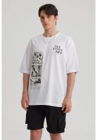 Polera Hombre Print Oversize Blanco - ll