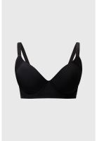 Sostén Mujer Medio Encaje Copa Support Negro