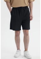 Bermuda Hombre Lisa Pretina Elasticada Negro