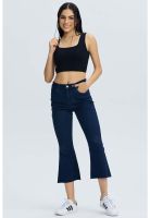 Jeans Mujer Vita Flare Azul Oscuro