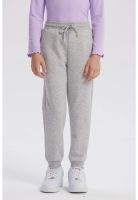 Pantalón Buzo Niña Jogger Gris Melange