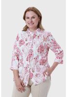 Blusa Mujer Abotonada Roll Up Crudo - ll