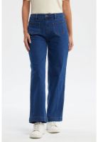 Jeans Mujer Clásico Calce Recto Azul - ll