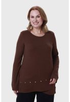 Polera Mujer Tejida Café