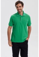 Polera Hombre Piqué Básica Lisa Verde - lV