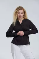 Blusa Mujer Satín Negro