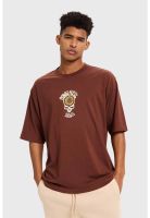 Polera Hombre Doble Print Chocolate - ll