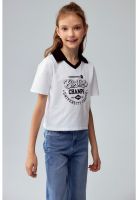 Polera Niña College Teen Blanco