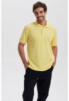 Polera Hombre Piqué Básica Lisa Amarillo - lll