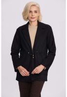 Chaqueta Mujer Recogido Negro