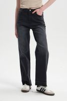Jeans Mujer Calce Recto Negro