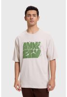 Polera Hombre Print Puff Beige