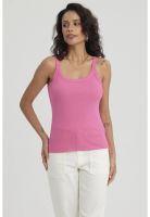 Peto Mujer Rib Pabilo Ancho Fucsia