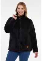 Chaqueta Mujer Polar Casual Reversible Negro