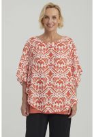 Blusa Mujer Túnica Peto Crep Terracota