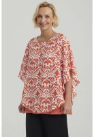 Blusa Mujer Túnica Peto Crep Terracota