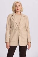 Chaqueta Mujer Recogido Beige