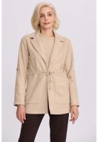 Chaqueta Mujer Recogido Beige