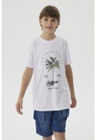 Polera Niño Básica Estampada Blanco - lV