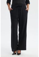 Pantalón Buzo Mujer Calce Recto Negro- ll