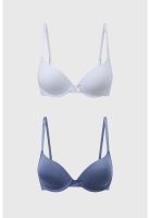 Sostén Mujer Bipack Copa Soft Liso Gris Oscuro