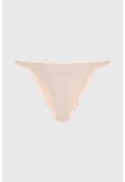 Calzón Mujer Colaless Tirante Encaje Beige