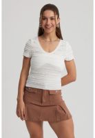 Polera Mujer Texturas Blanco