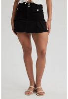 Falda Mujer Tableadas Negro