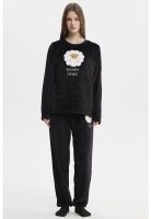 Pijama Mujer Pijama Polera Y Pantalón Negro - ll