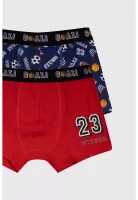 Boxer Niño Bipack Print Rojo