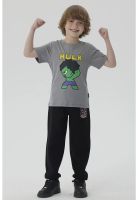 Polera Niño Hulk Gris