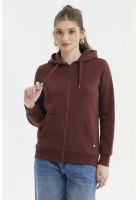 Polerón Mujer Abierto Hodie Café