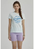 Polera Niña Básica Estampada Celeste- ll