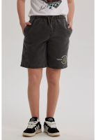 Short De Baño Niño Deslavado Negro