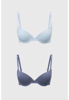 Sostén Mujer Bipack Copa Soft Liso Azul Claro - lll
