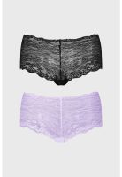 Calzón Mujer Pantaleta Full Encaje Lila