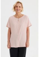 Blusa Mujer Escote Con Botón Rosado