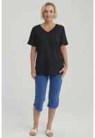 Polera Mujer Detalle Encaje Negro