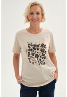 Polera Mujer Print Posicional Beige
