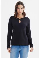 Polera Mujer Ajustado Negro - Vll