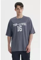 Polera Hombre Oversize Gris