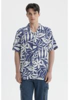 Camisa Hombre Full Rapport Azul Piedra