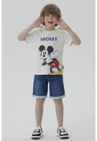 Polera Niño Mickey Y Sus Amigos Crema