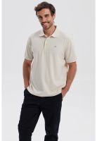 Polera Hombre Piqué Básica Lisa Beige - lV