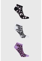 Calceta Deportiva Mujer Tripack Lila - X