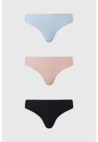 Calzón Mujer Colaless Tripack Liso Azul Claro