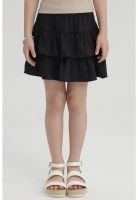 Falda Niña Vuelos Negro